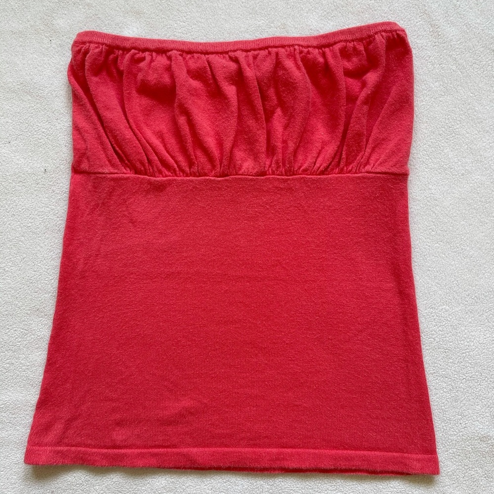 Coral colored tube top